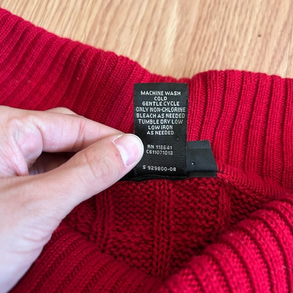 Lane Bryant Off-the-Shoulder Red Sweater - Picture 4 of 5